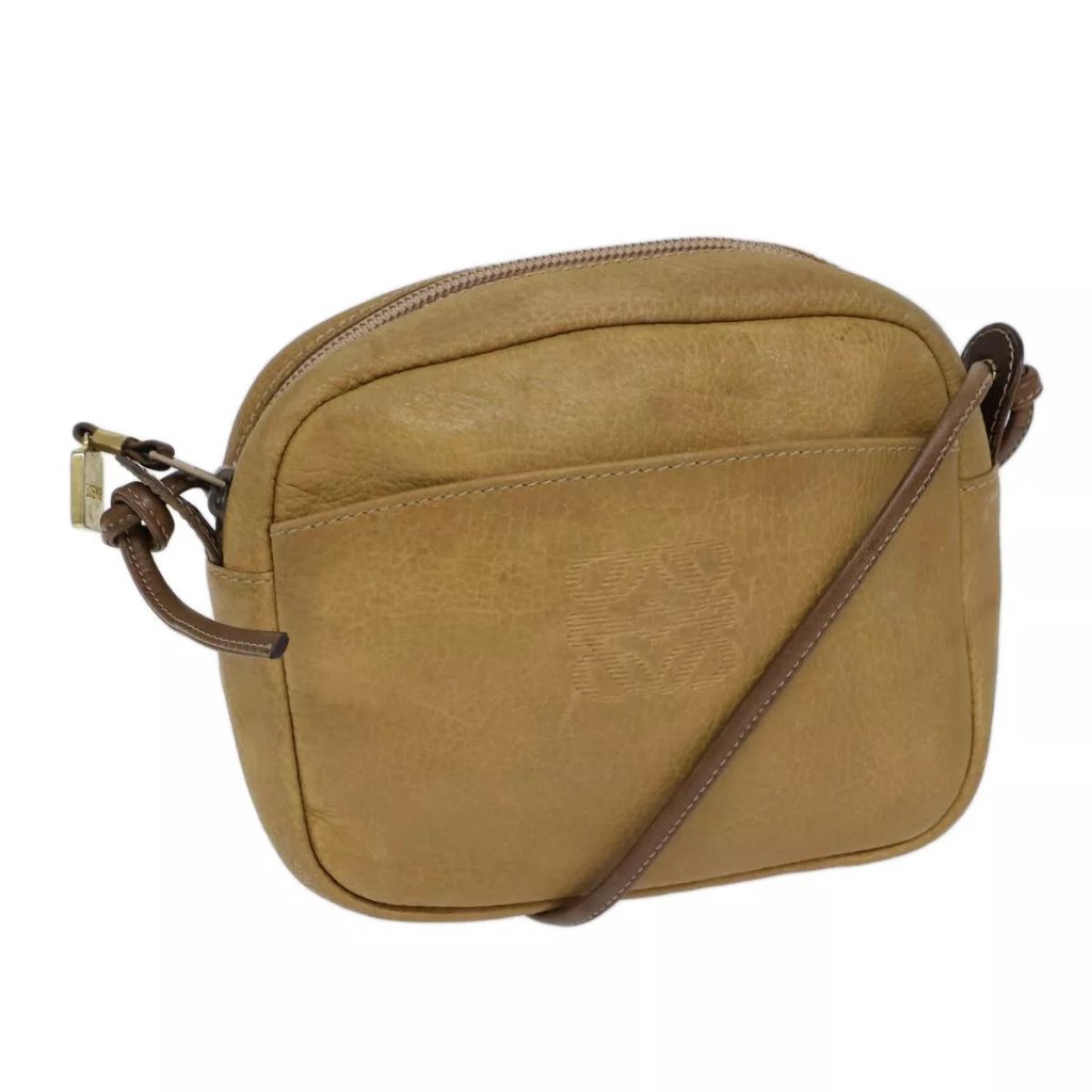 Loewe Shoulder Bag Leather Beige